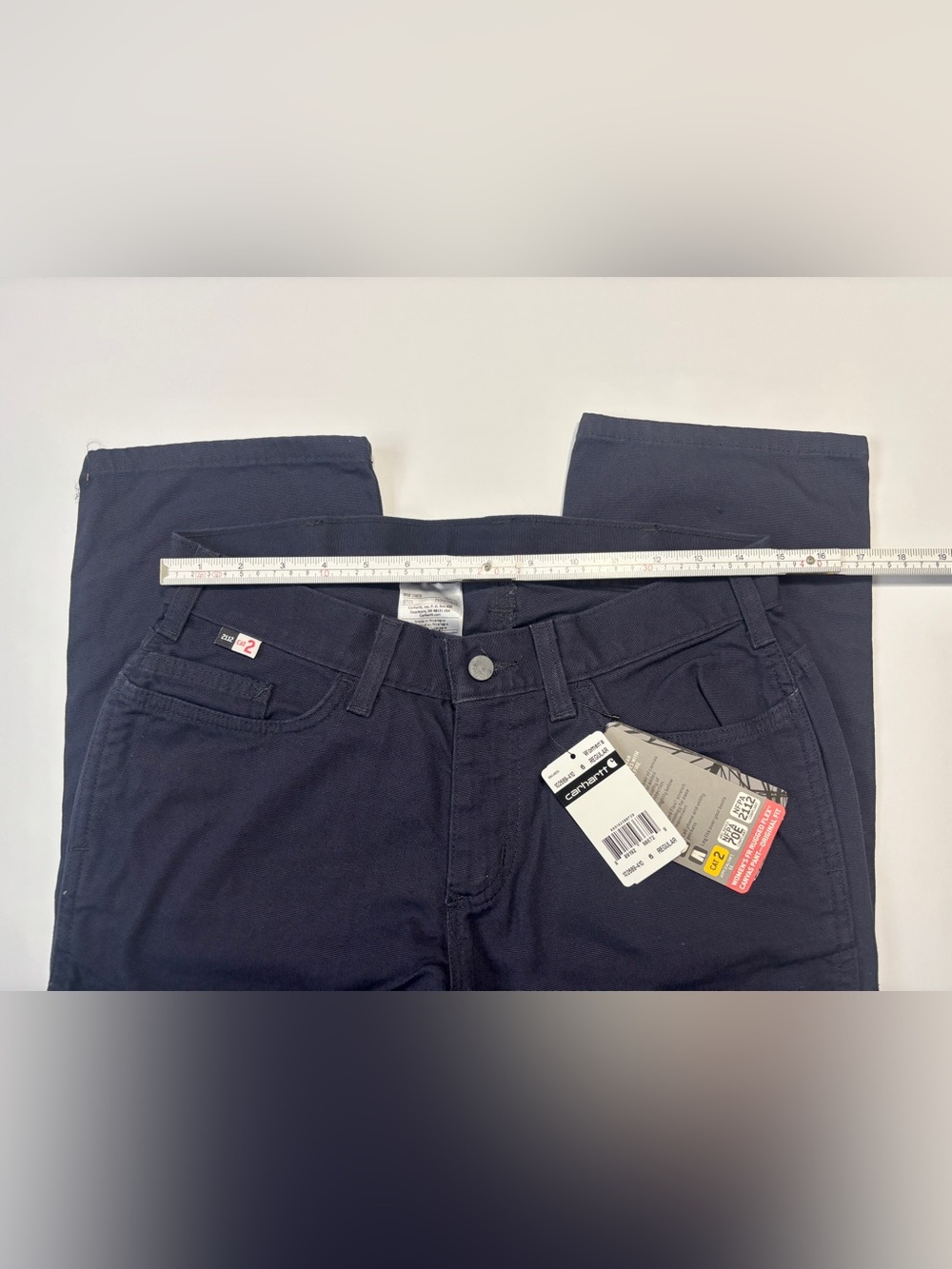Carhartt Women’s Rugged Flex FR Canvas Work Pants Blue Sz 6 Construction